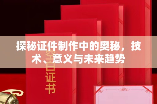 全国探秘证件制作中的奥秘，技术、意义与未来趋势