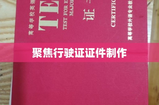 全国聚焦行驶证证件制作